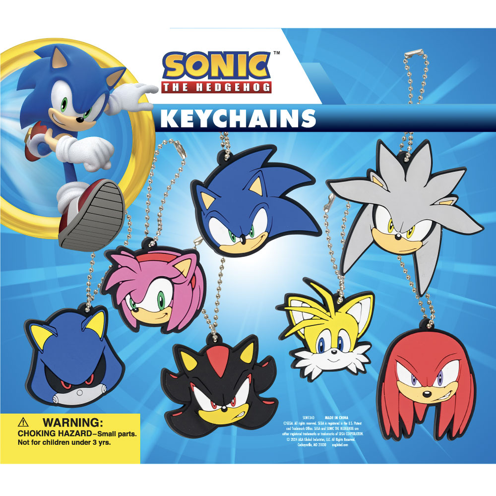 Sonic 2 D Figure Keychains Display | A&A Global Industries Sonic 2 D Figure Keychains Display | A&A Global Industries